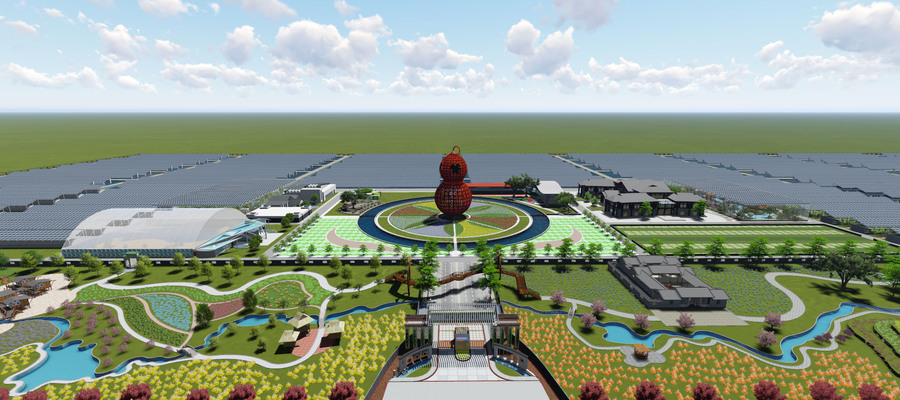 杨凌第六产业园规划效果图